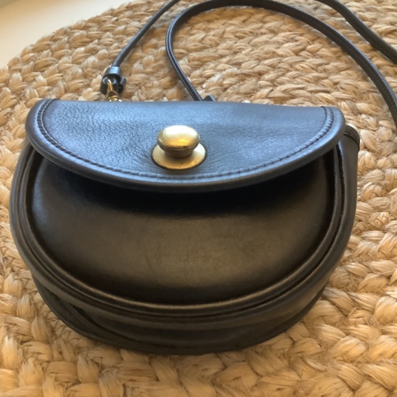 Vintage Coach #9826 Black Mini Convertible Belt Bag Shoulder Crossbody Bag - Picture 4 of 15